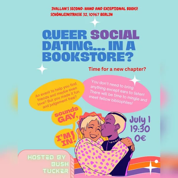 Queer Literary Social Dating hosted by Bush Tucker